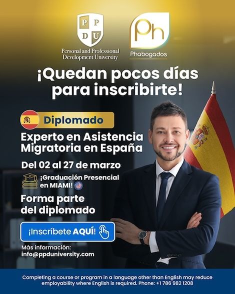 banner de inscripción en el curso online de Diplomado Experto en Asistencia Migratoria en España